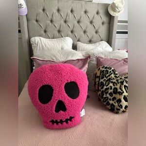 Cynthia Rowley skull pillow